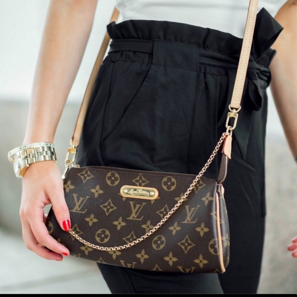 Louis Vuitton Eva LV monogram print